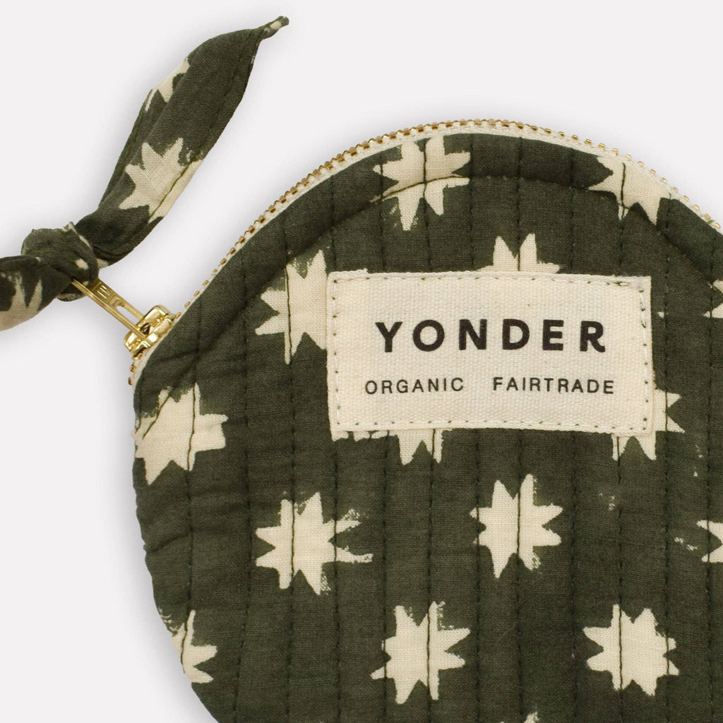 YONDER Quilted Coin Purse | Cosmic | Fern