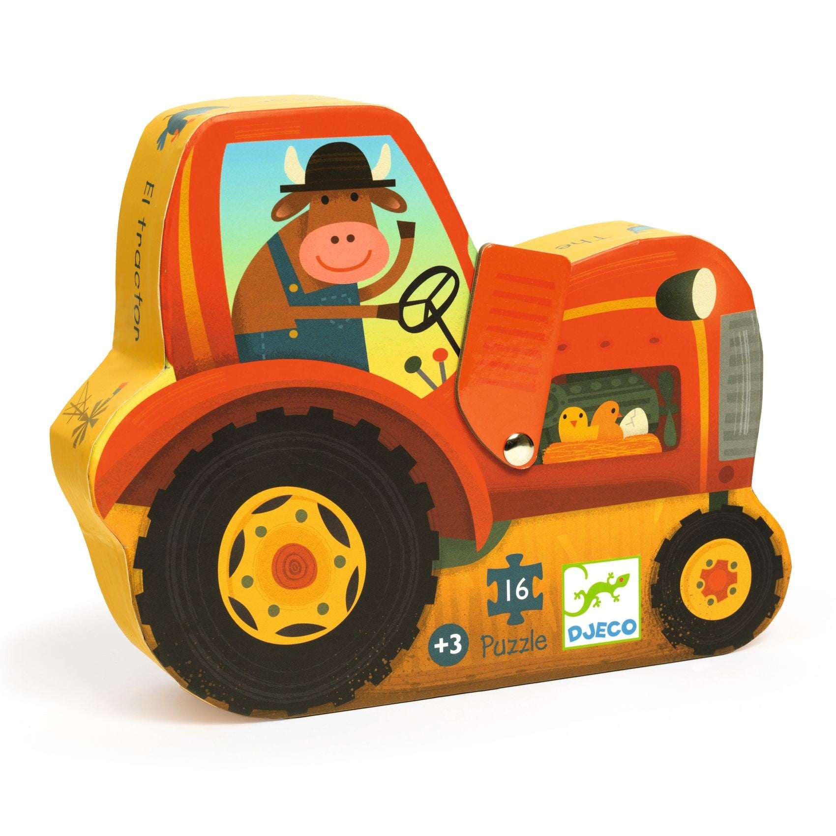 Djeco Silhouette 16 Piece Puzzle - The Tractor