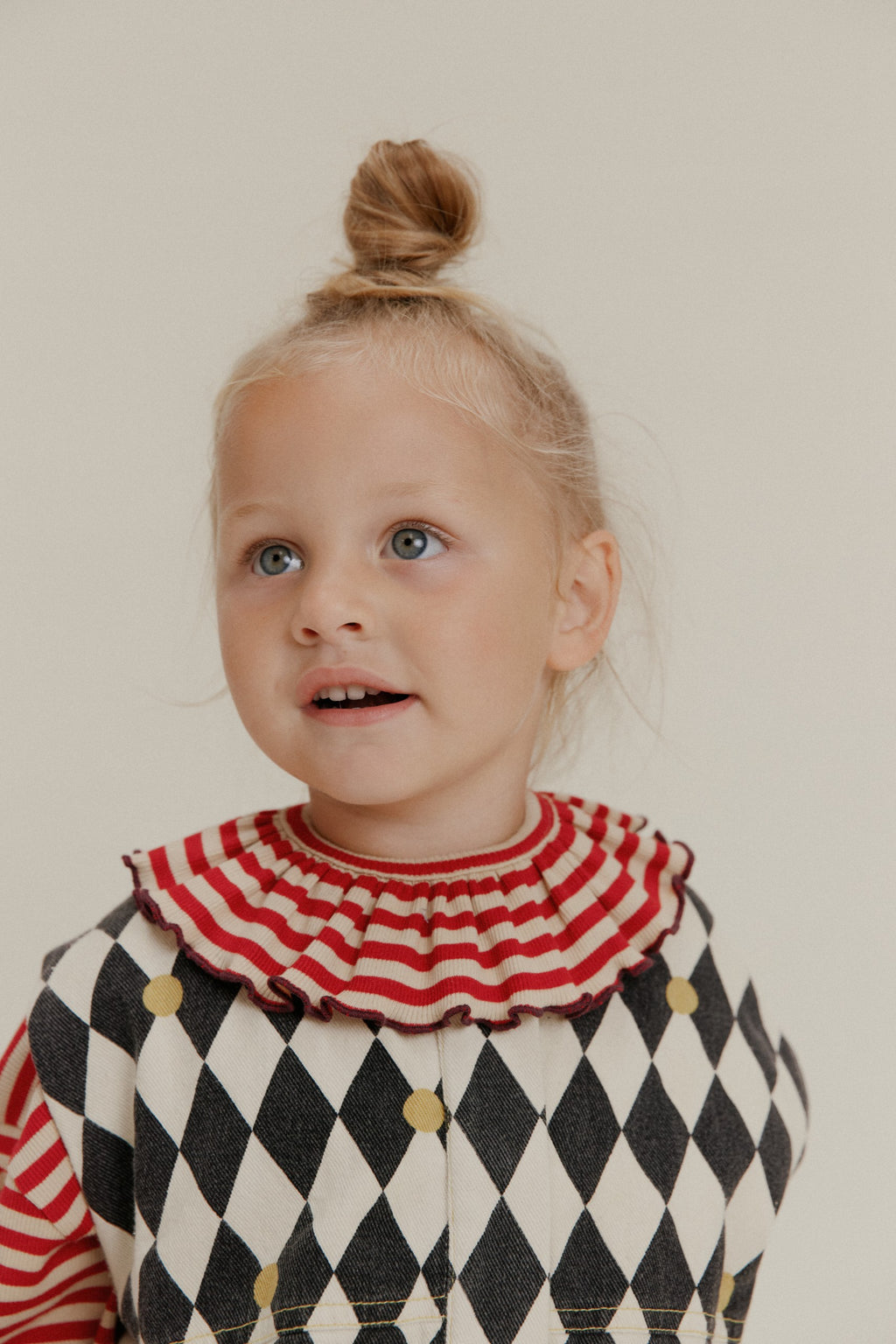 Claude & Co Bobbi Crimson Stripe Collar Bib