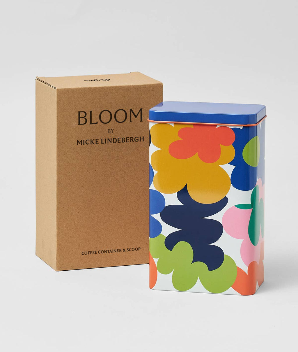 Wrap - Abstract Flowers Coffee Storage Tin