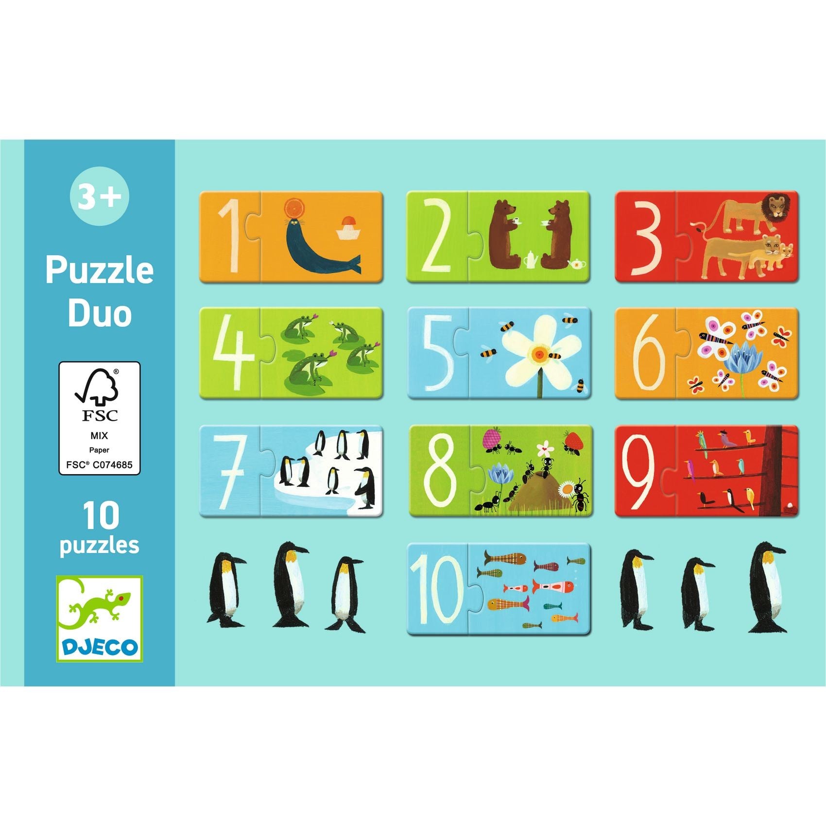 Djeco Puzzle Duo Numbers