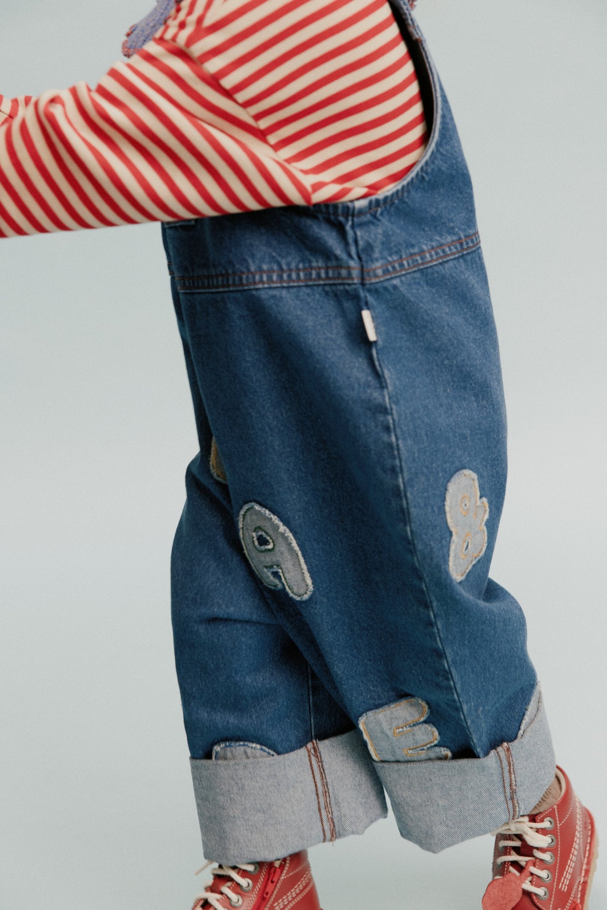 Claude & Co Blythe Claude Patch Denim Dungaree