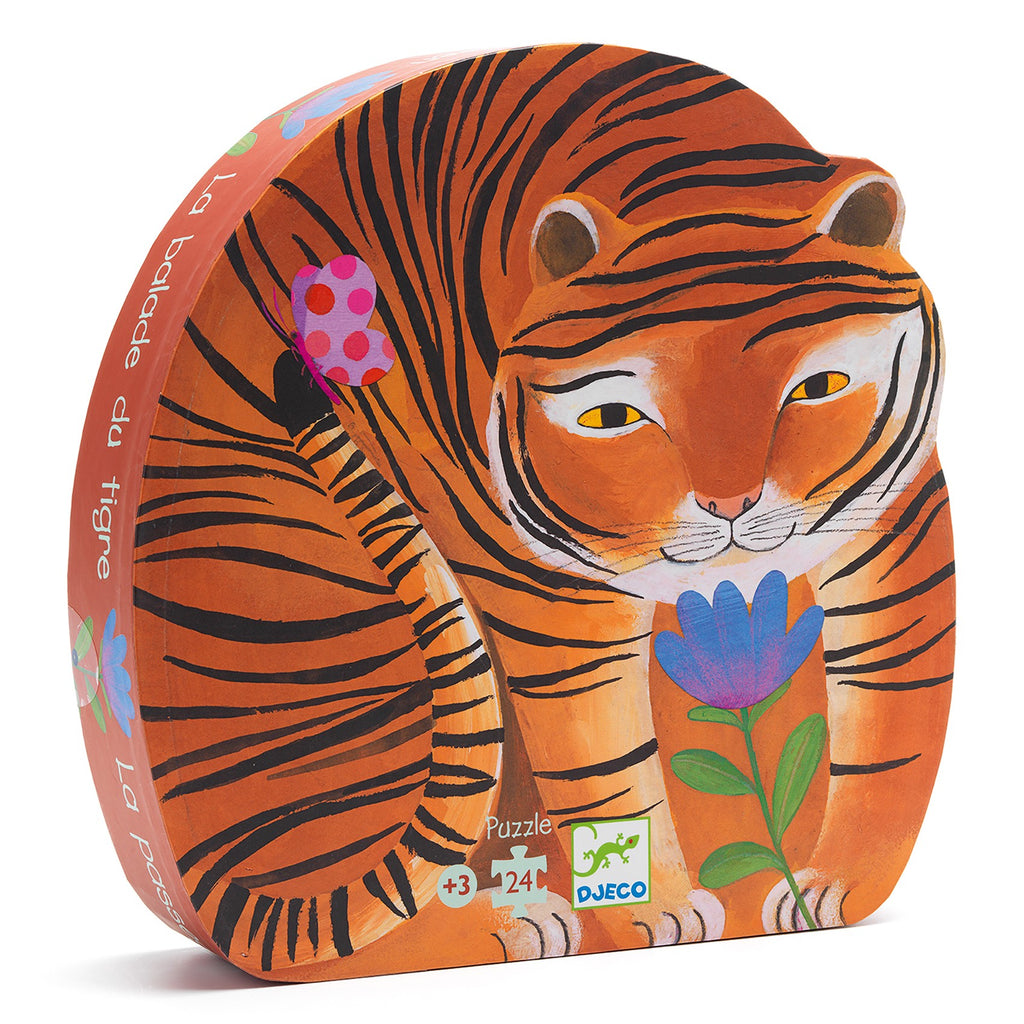 Djeco Silhouette 24 Piece Puzzle - The Tigers Walk