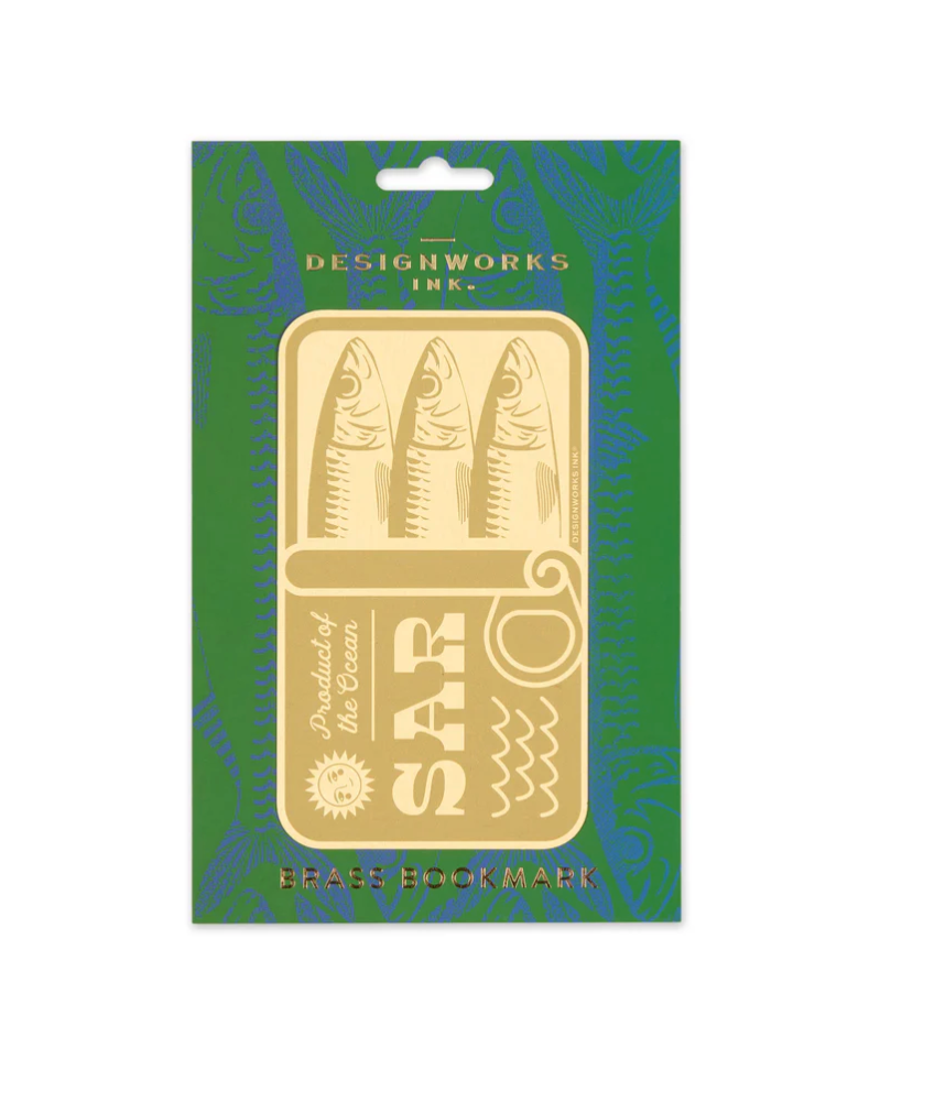 Brass Bookmark - Sardines