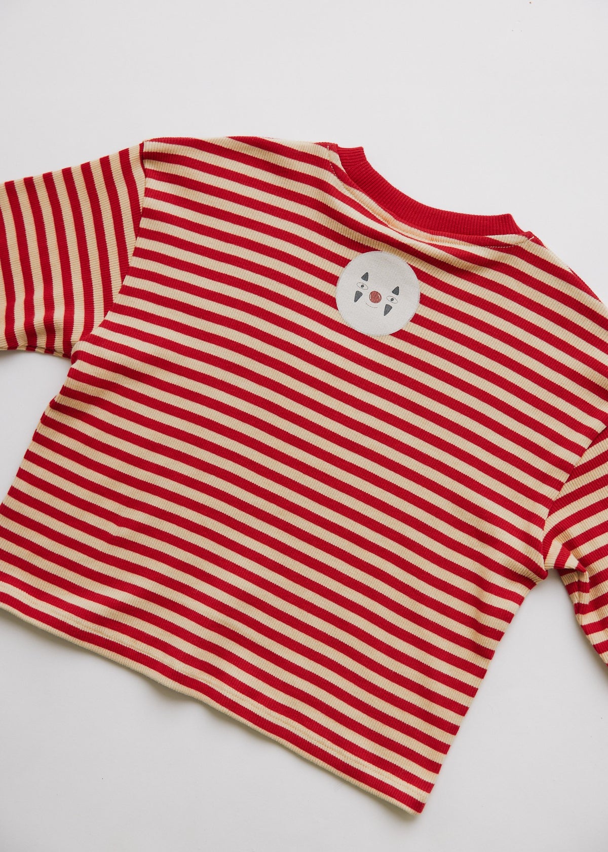 Claude & Co Jamie Crimson Stripe Long Sleeve Tee