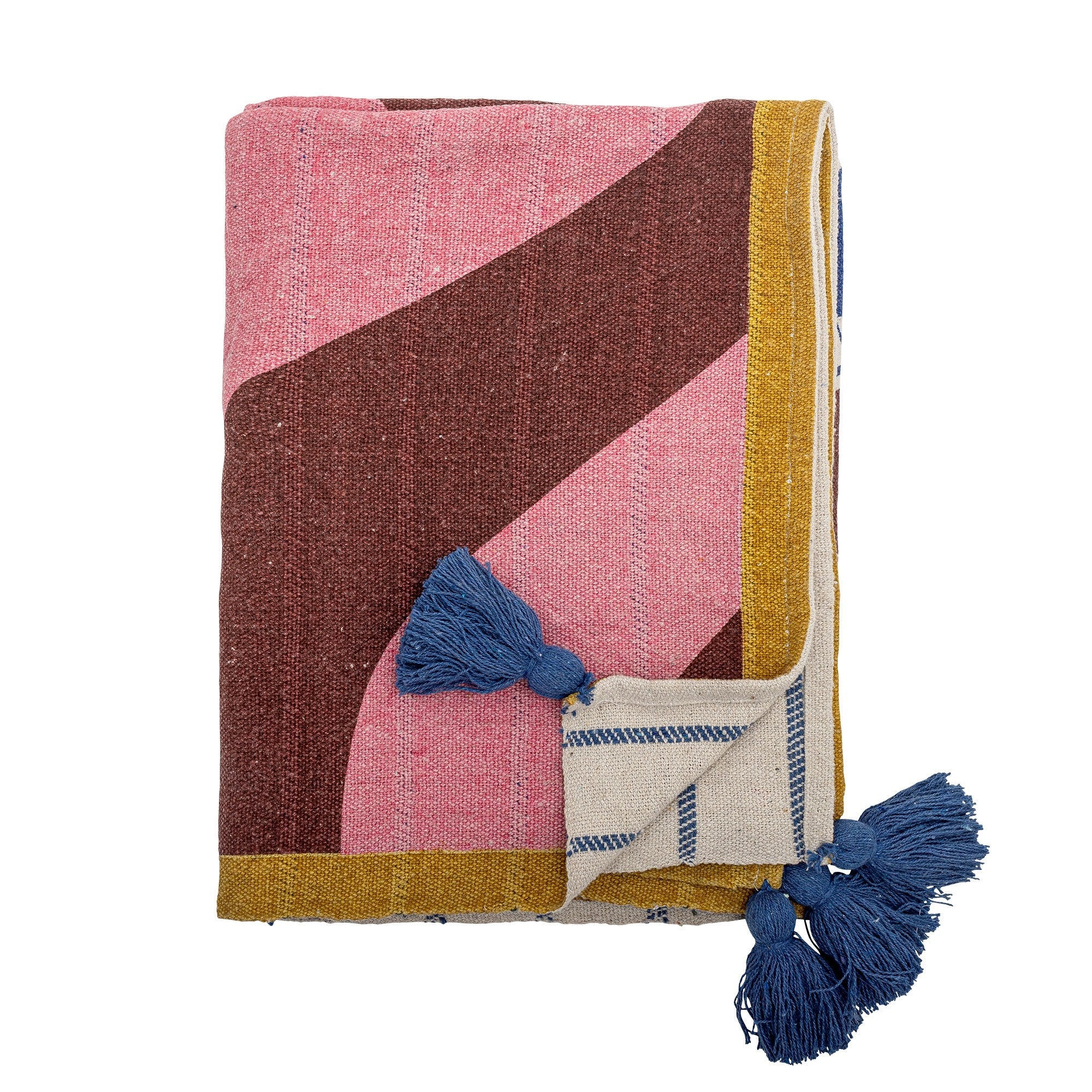 Bloomingville Remy Throw, Multi, Recycled Cotton