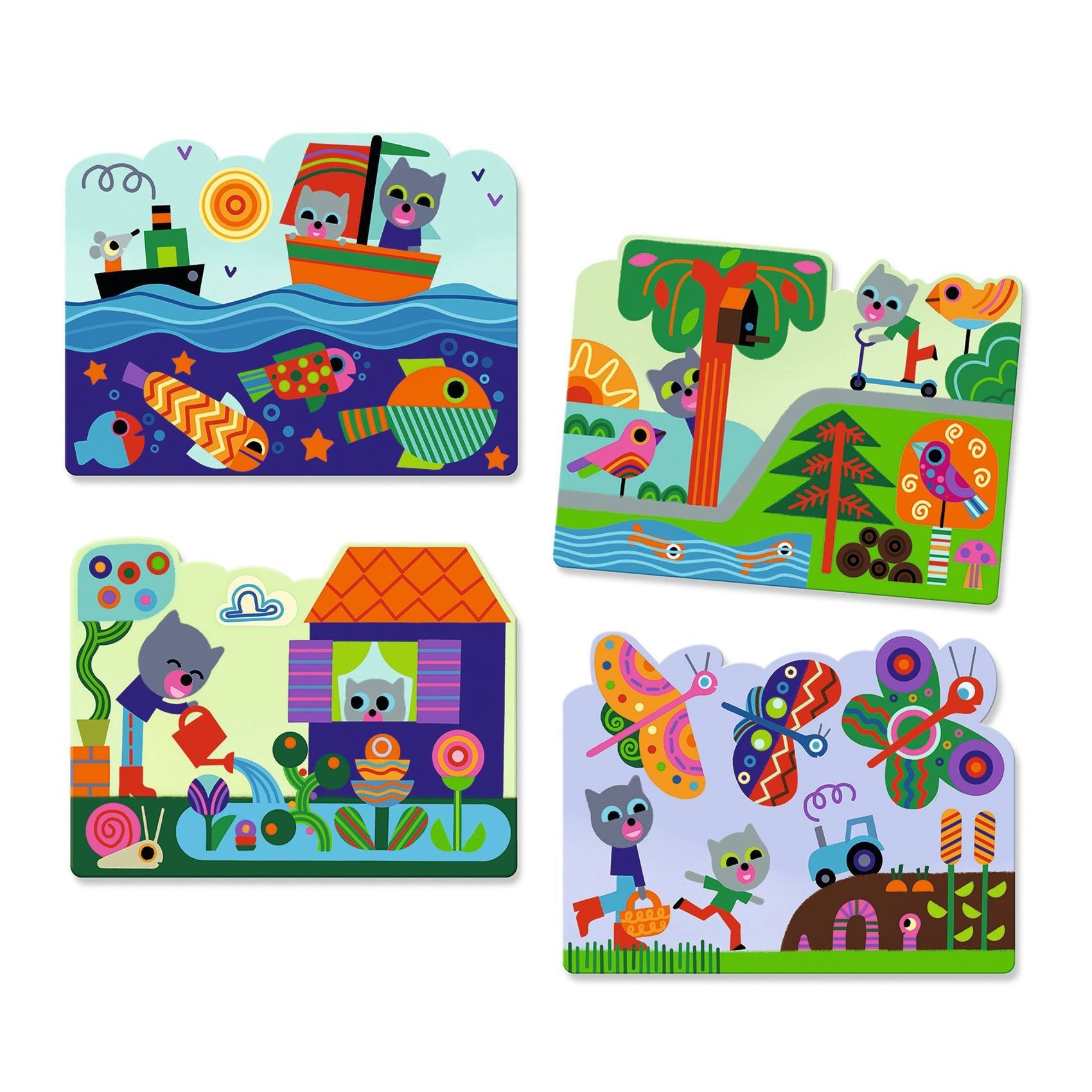 Djeco Magic Colouring Set - Hidden In The Garden