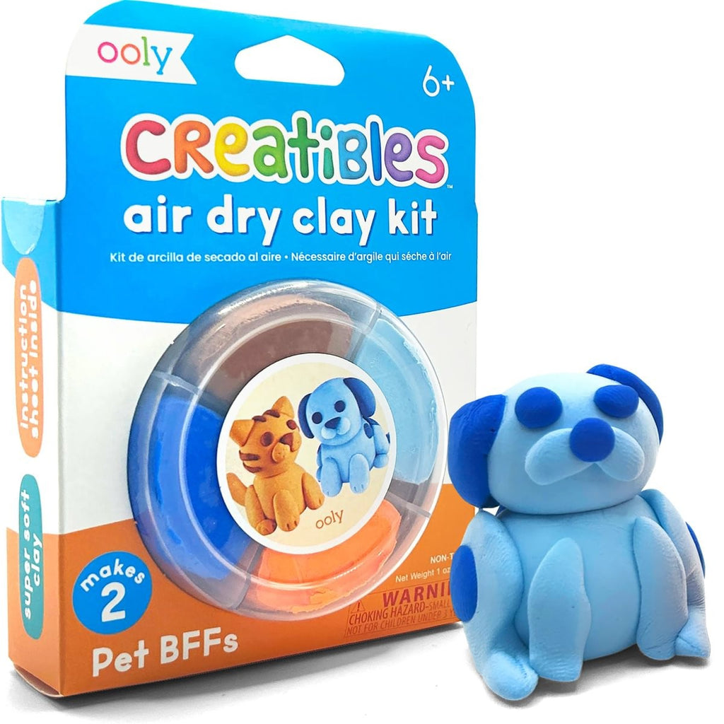 Ooly Creatibles D.I.Y. Air-Dry Clay Kit: Pet BFFs (Set of 4)
