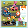 Djeco Easy To Peel Sticker Play Board - Cars