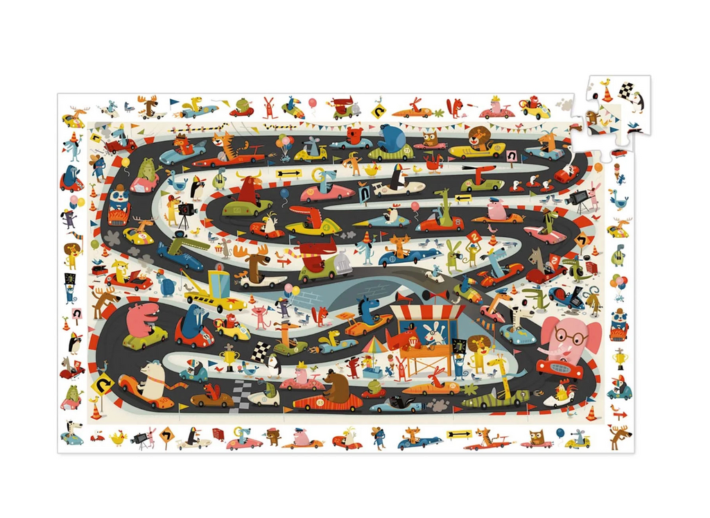 Djeco Puzzle Observation - Car Rally