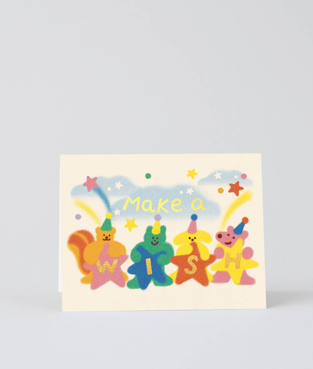 Make A Wish Kids Birthday  Greetings Card