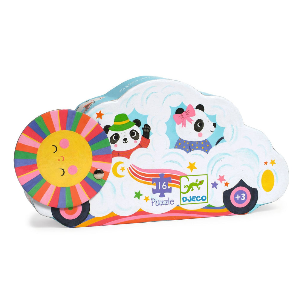 Djeco Silhouette Puzzles - Cloud Car - 16 pcs