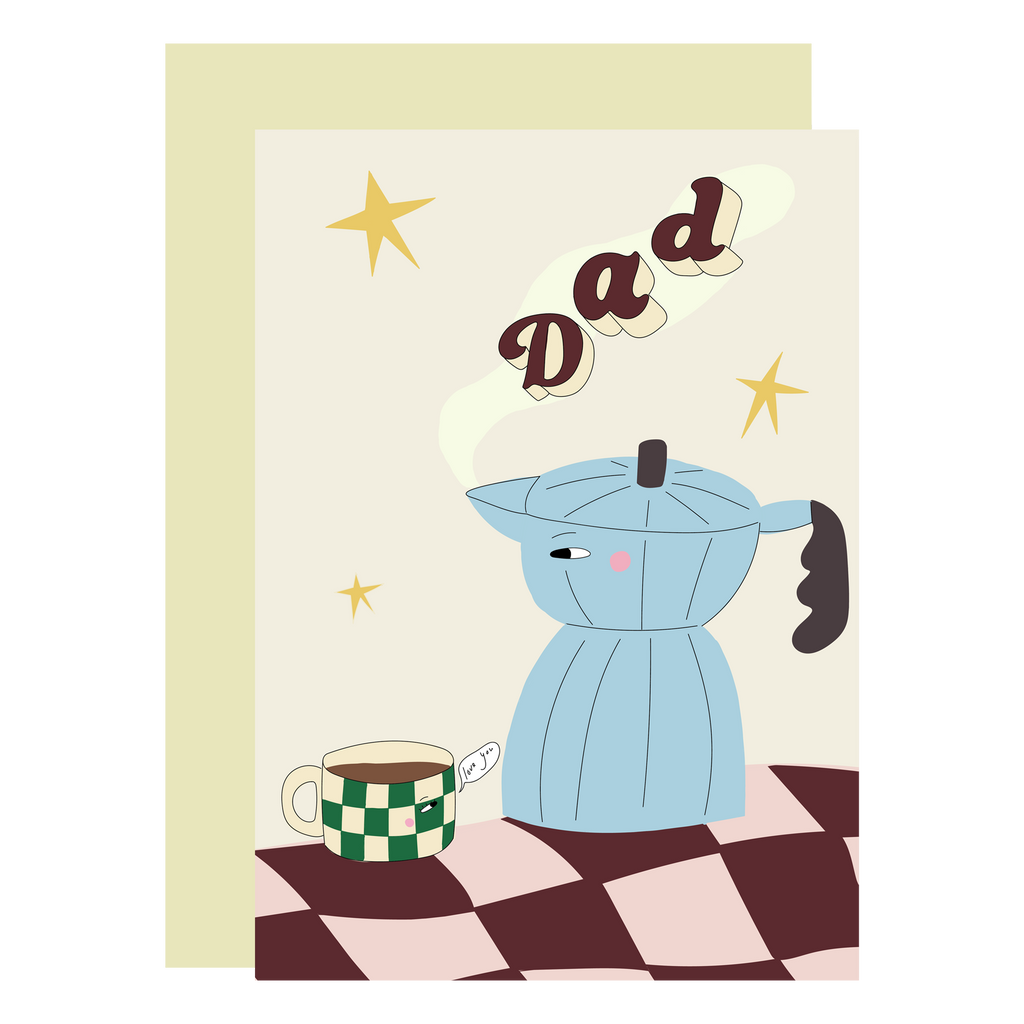 Fathers Day Card - Dad Coffee Greeting Card