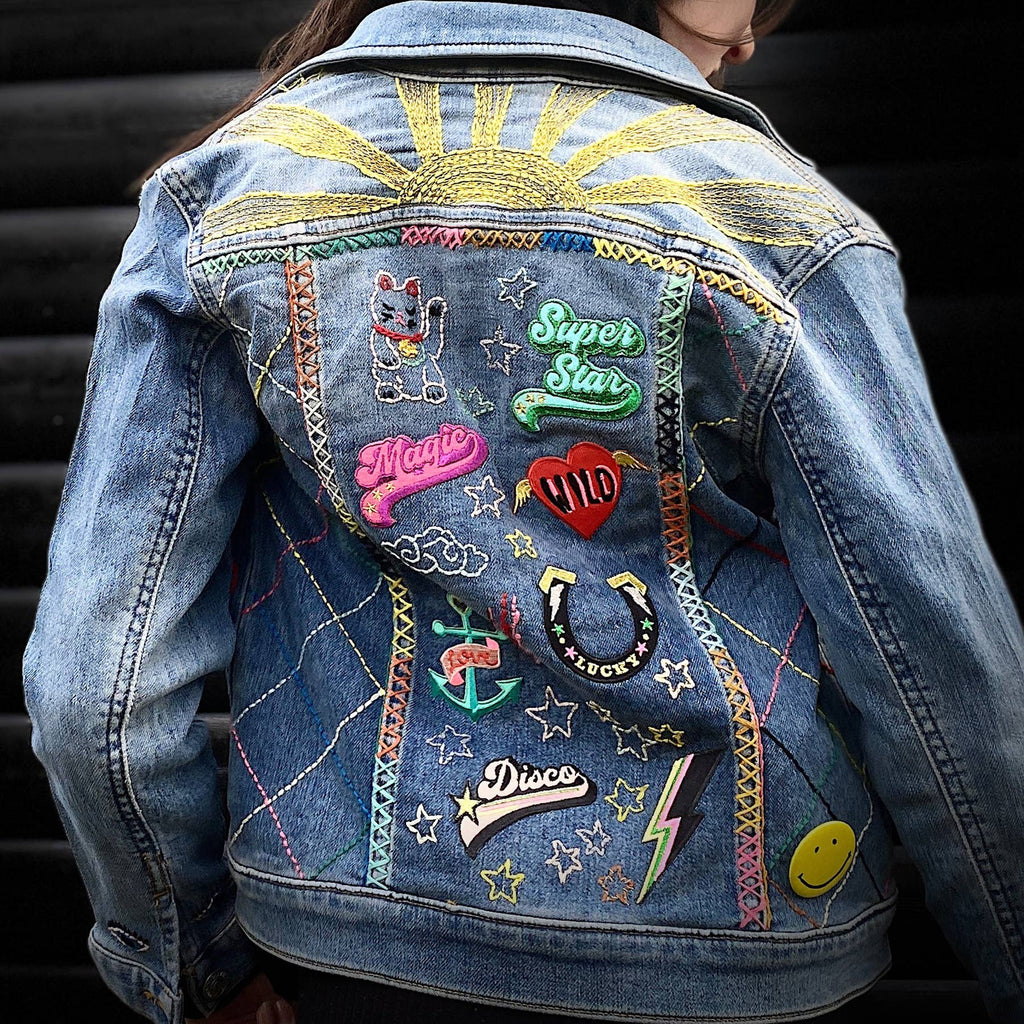 Lucky Cat Iron-On Embroidered Patch