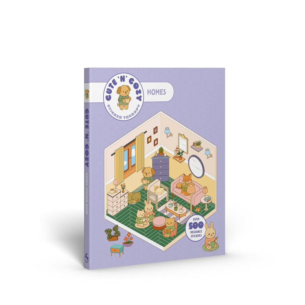 CUTE N COZY STICKER THERAPY: HOMES (SKITTLEDOG) (PB)