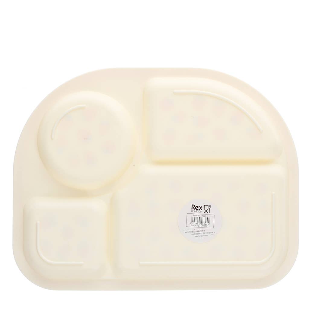4-section baby & toddler divider plate - Little Strawberry