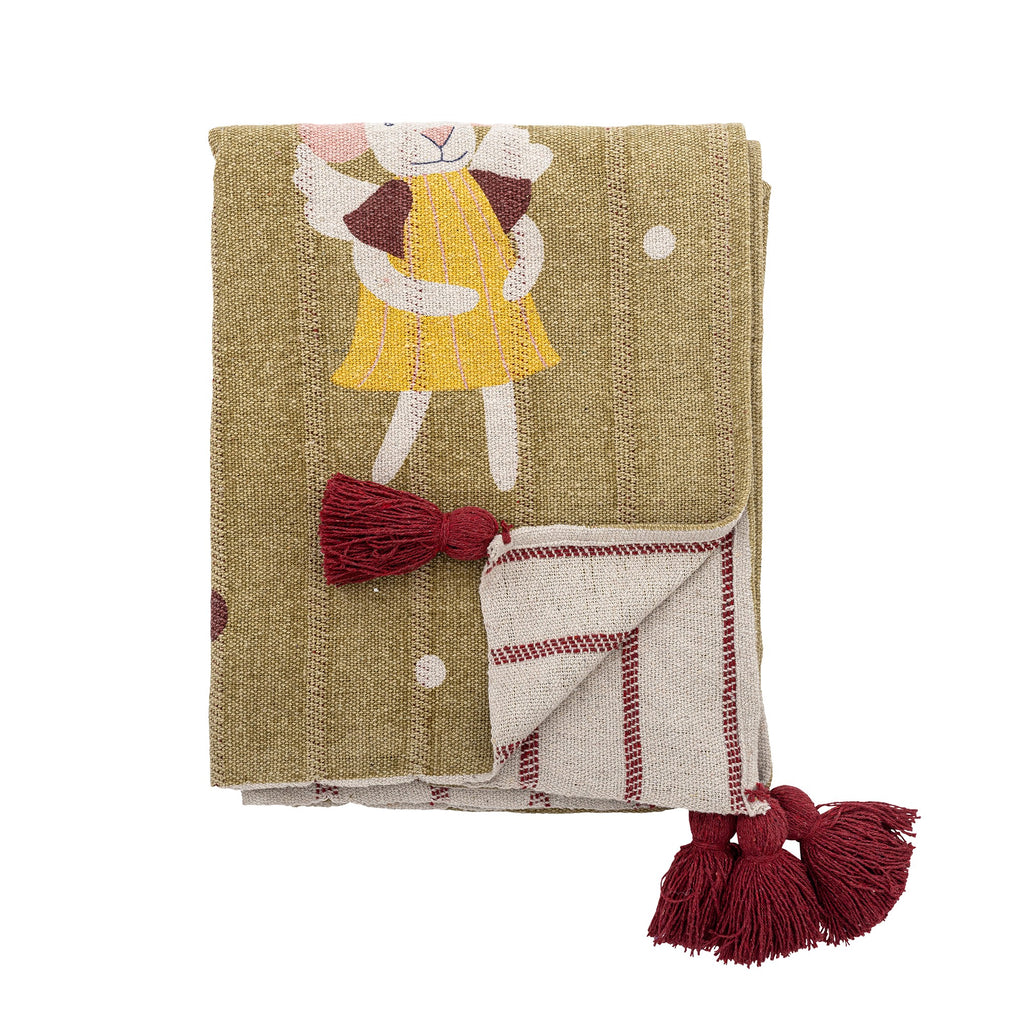 Bloomingville Peo Throw, Multi, Mixed Fibers