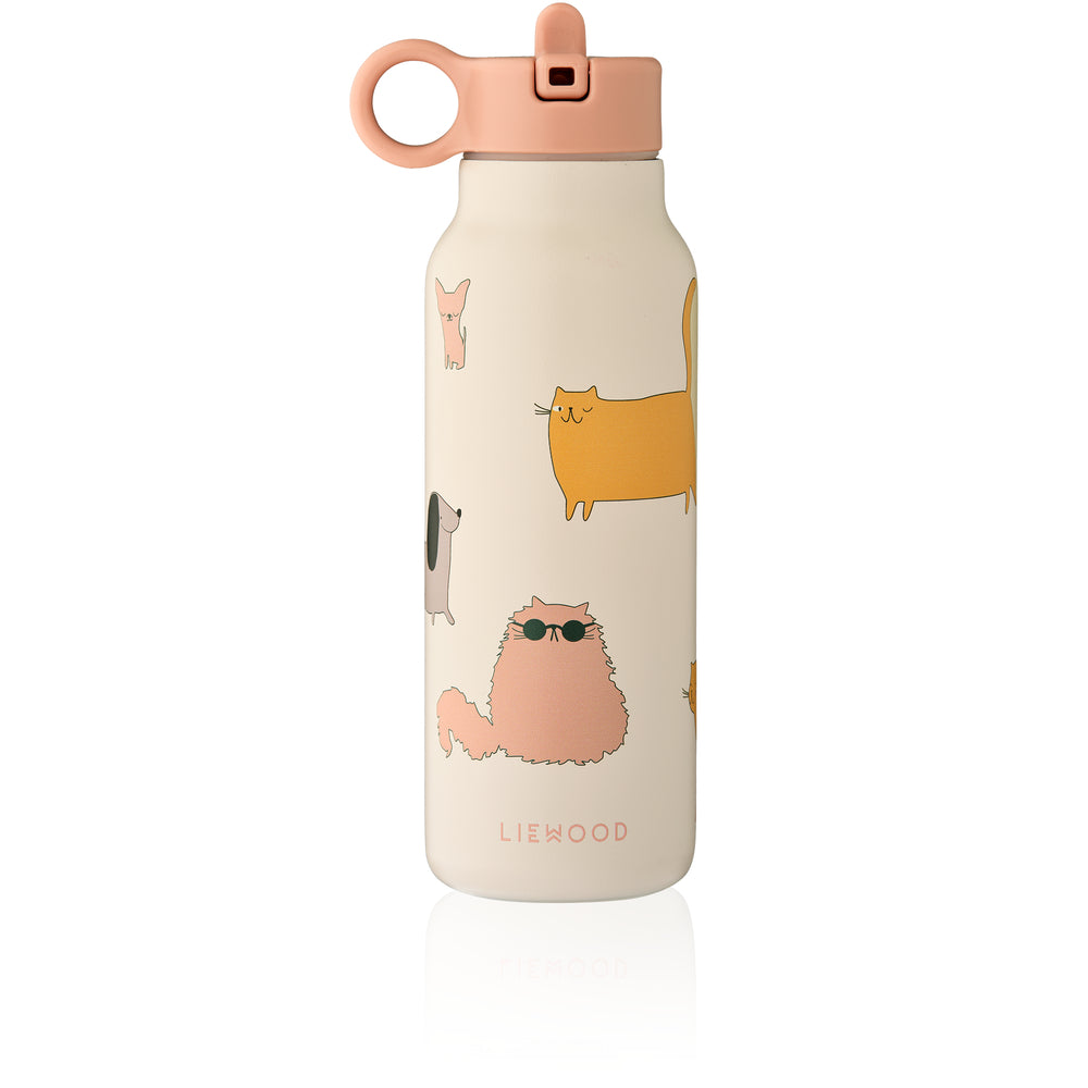 Liewood Falk Water Bottle - Cats and Dogs