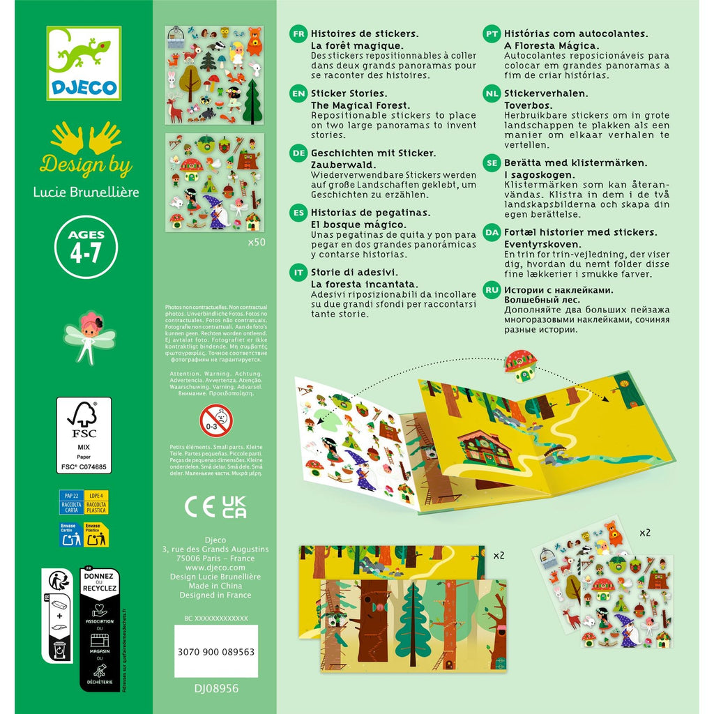 Djeco The Magical Forest Sticker Stories