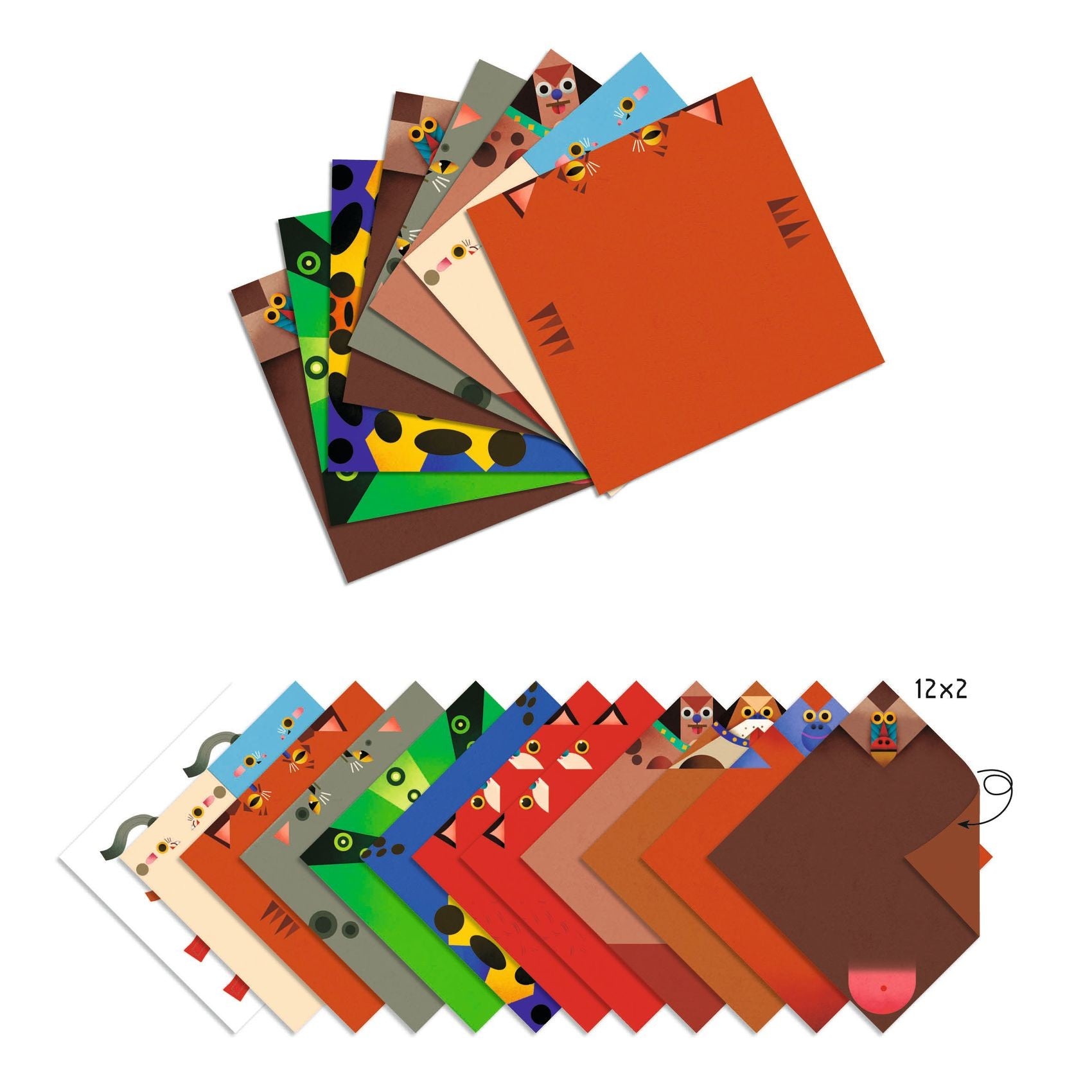 Djeco Jumping Animals Origami Craft Kit