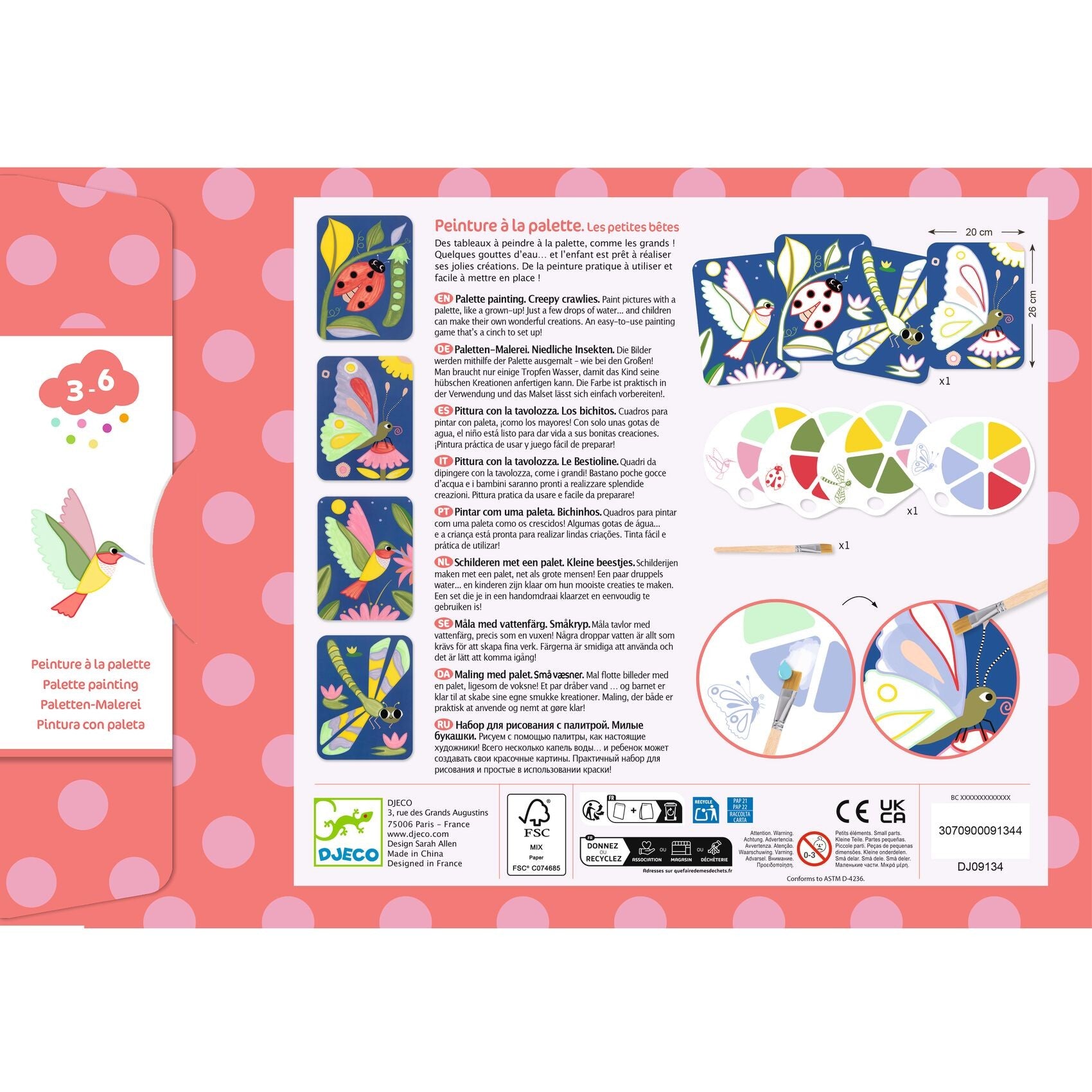 Djeco Painting Craft Set - Creepy Crawlies