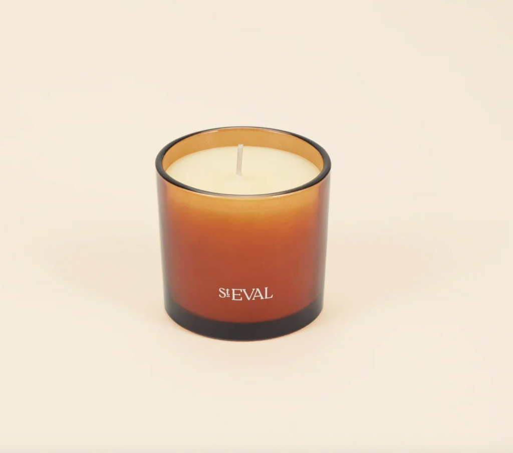 St Eval Sea Salt Amber Glass Candle