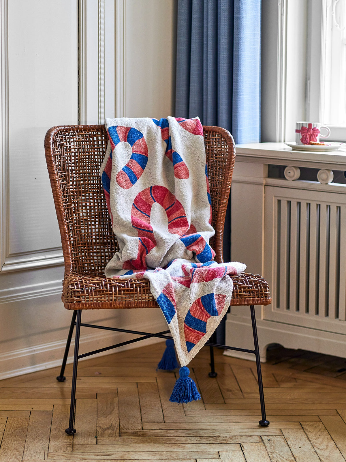 Bloomingville Candice Throw, Multi, Mixed Fibers