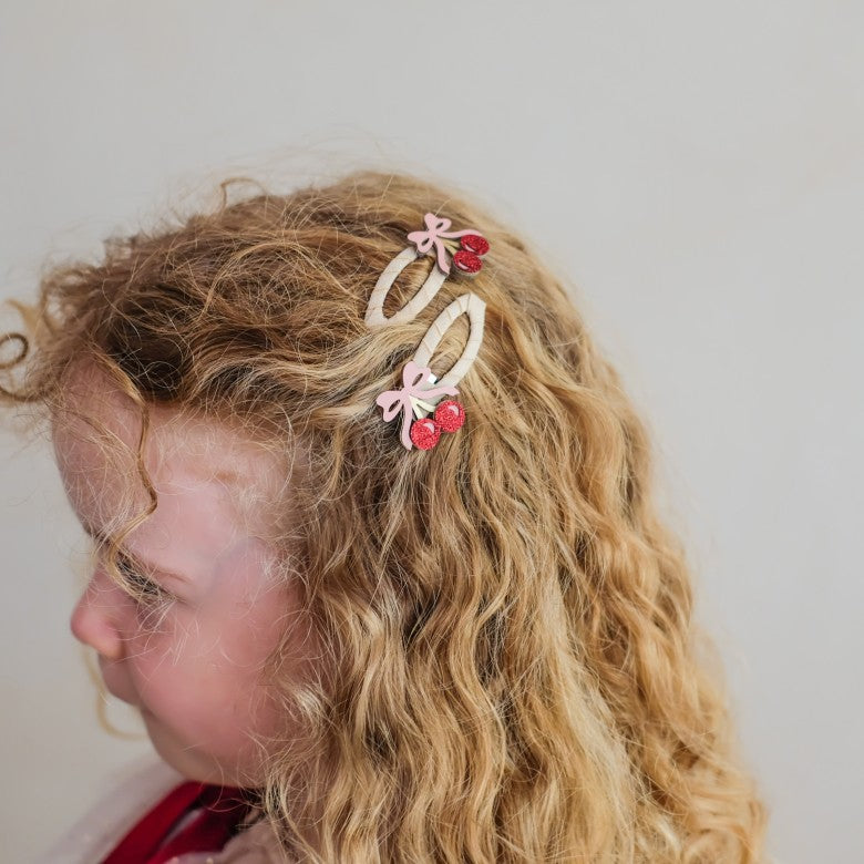 Mimi & Lula Fancy Cherries Hair Clips