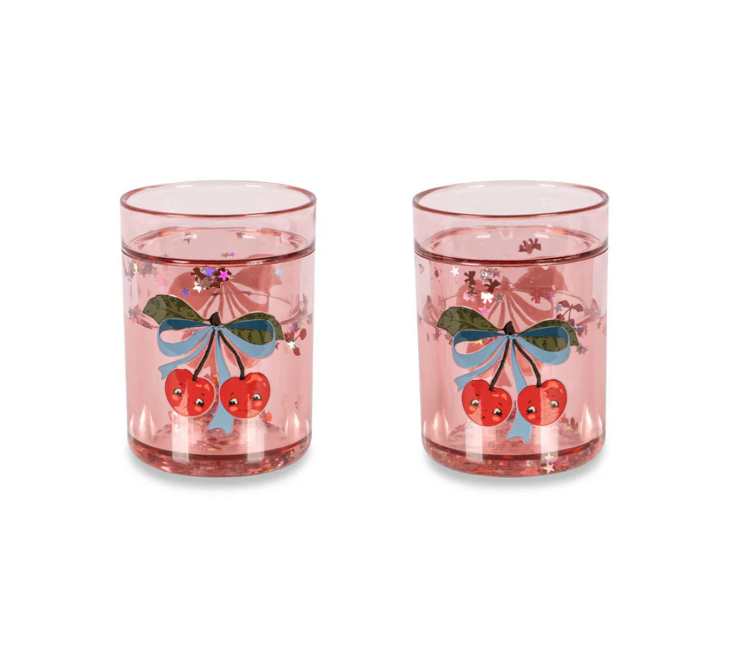 Konges Sløjd 2 Pack Glitter Cups - Cherry Bow