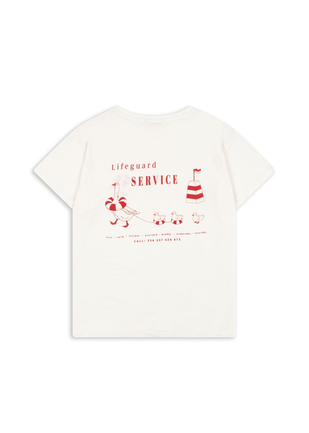 Konges Sløjd Era Mommy Tee - Off White/Lifeguard
