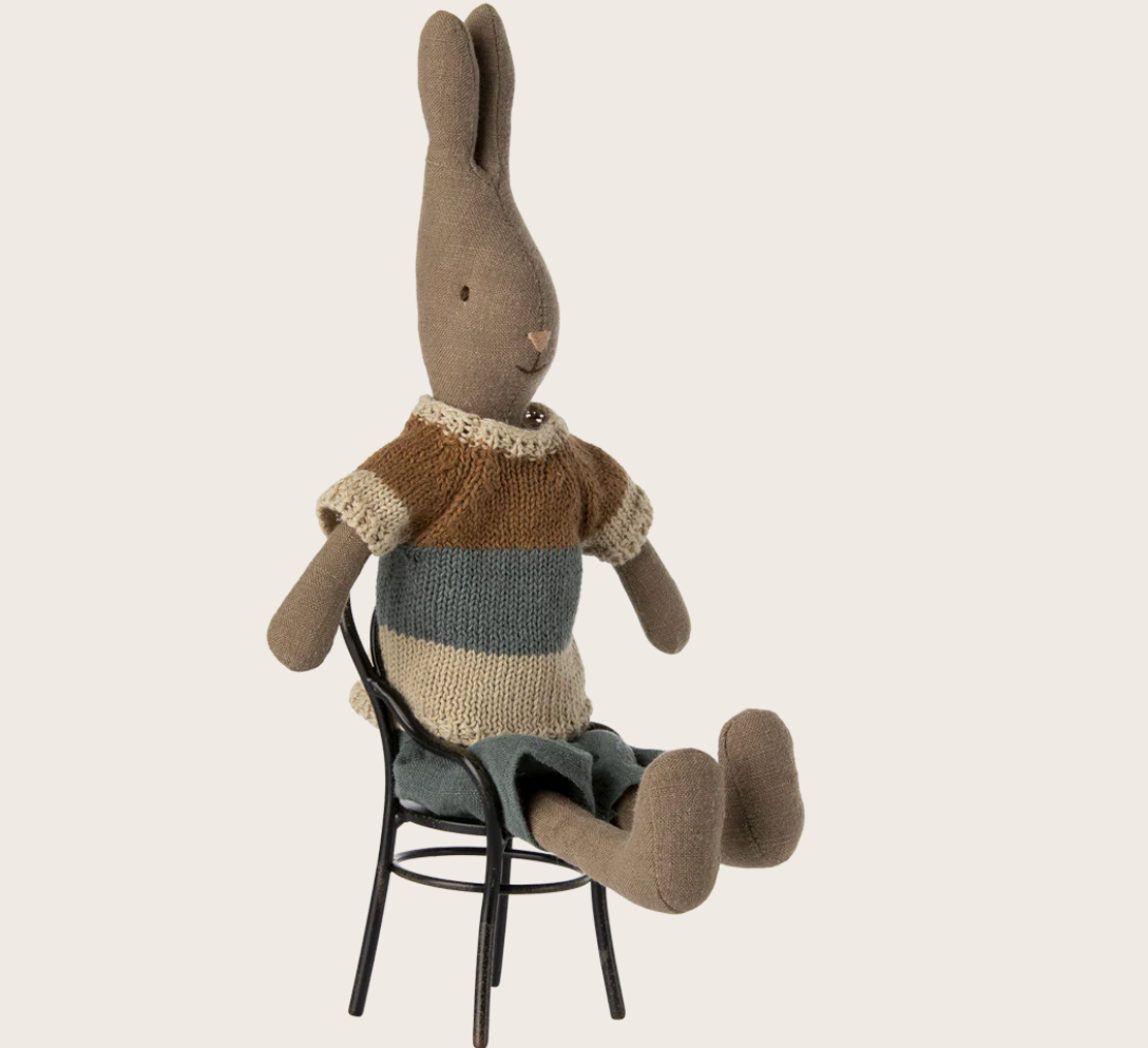 Maileg Rabbit, Size 2 - Brown - Shirt and shorts
