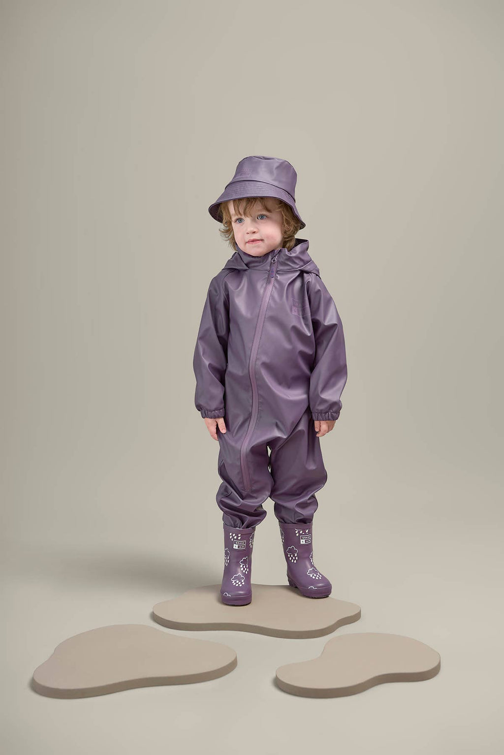 Grass & Air Amethyst Purple Kids Puddlesuit
