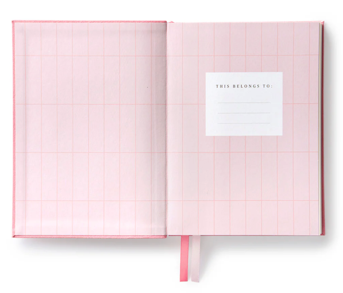 Pink Fabric Daily Planner
