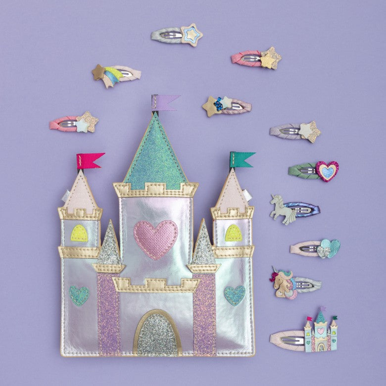 Mimi & Lula Rainbow Castle Hair Clips