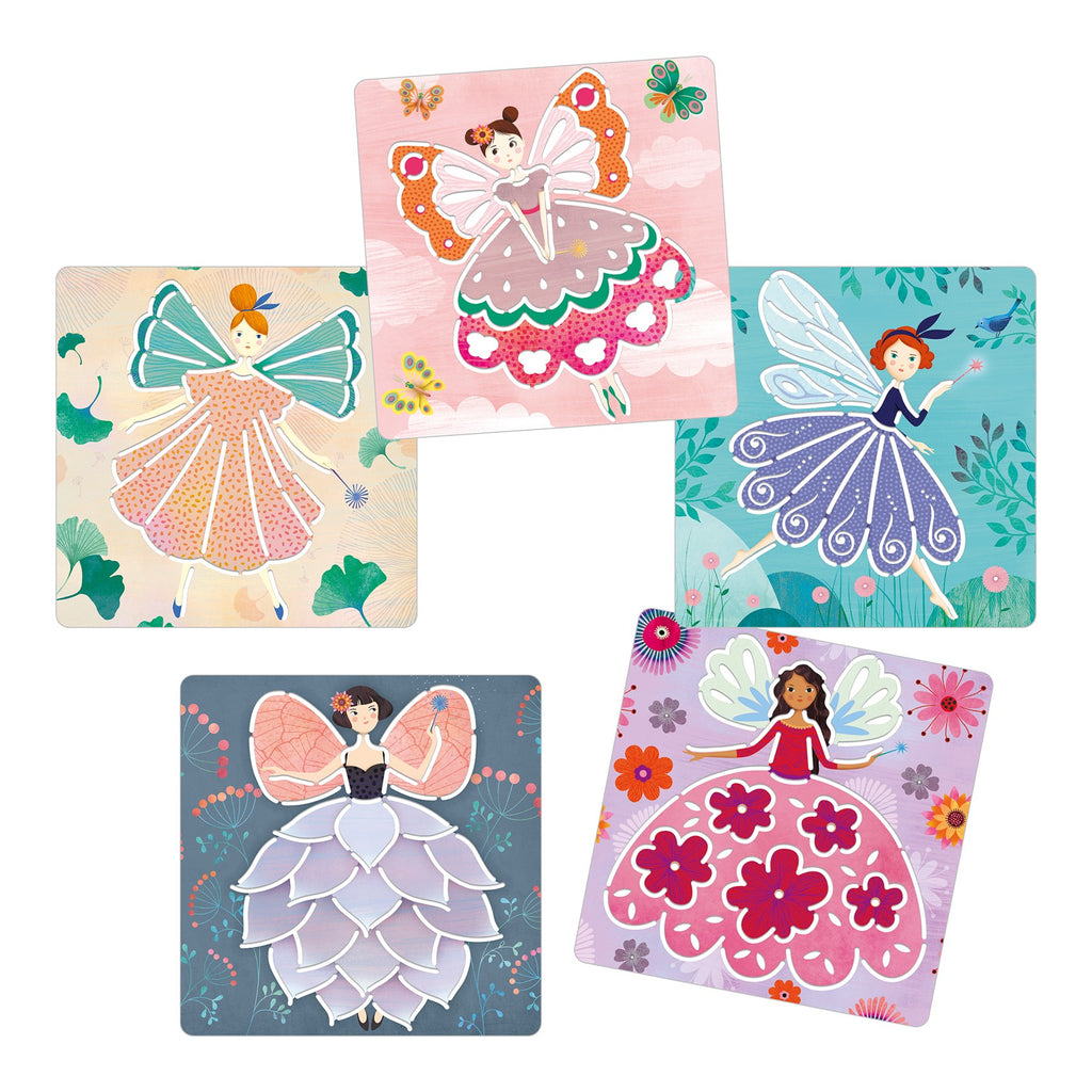 Djeco Stencil Craft Set - Fairies