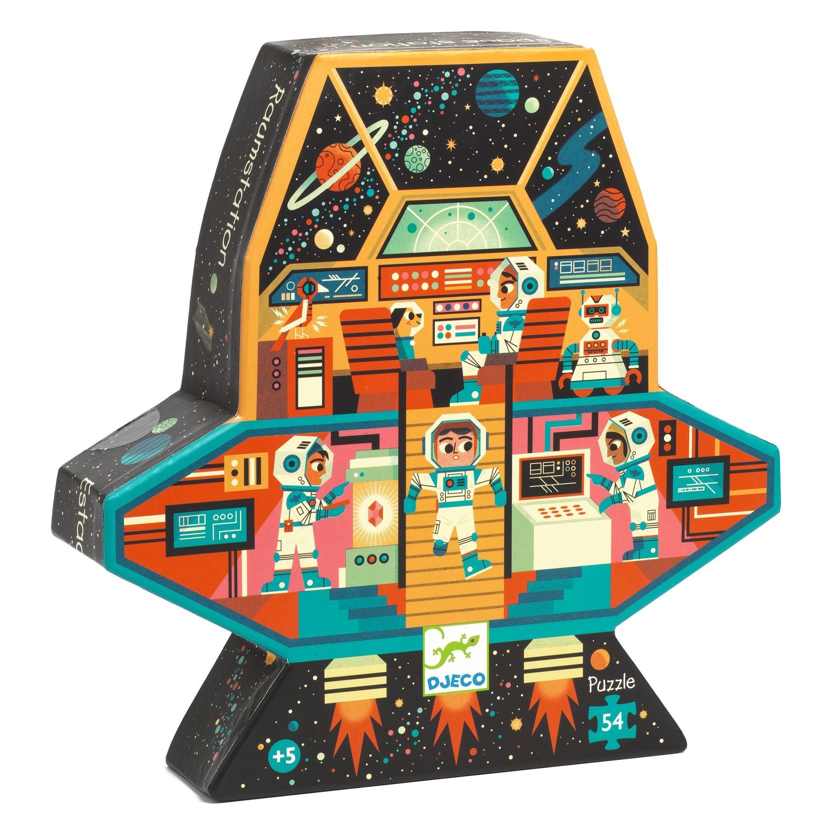 Djeco Silhouette 54 Piece Puzzle - Space Station