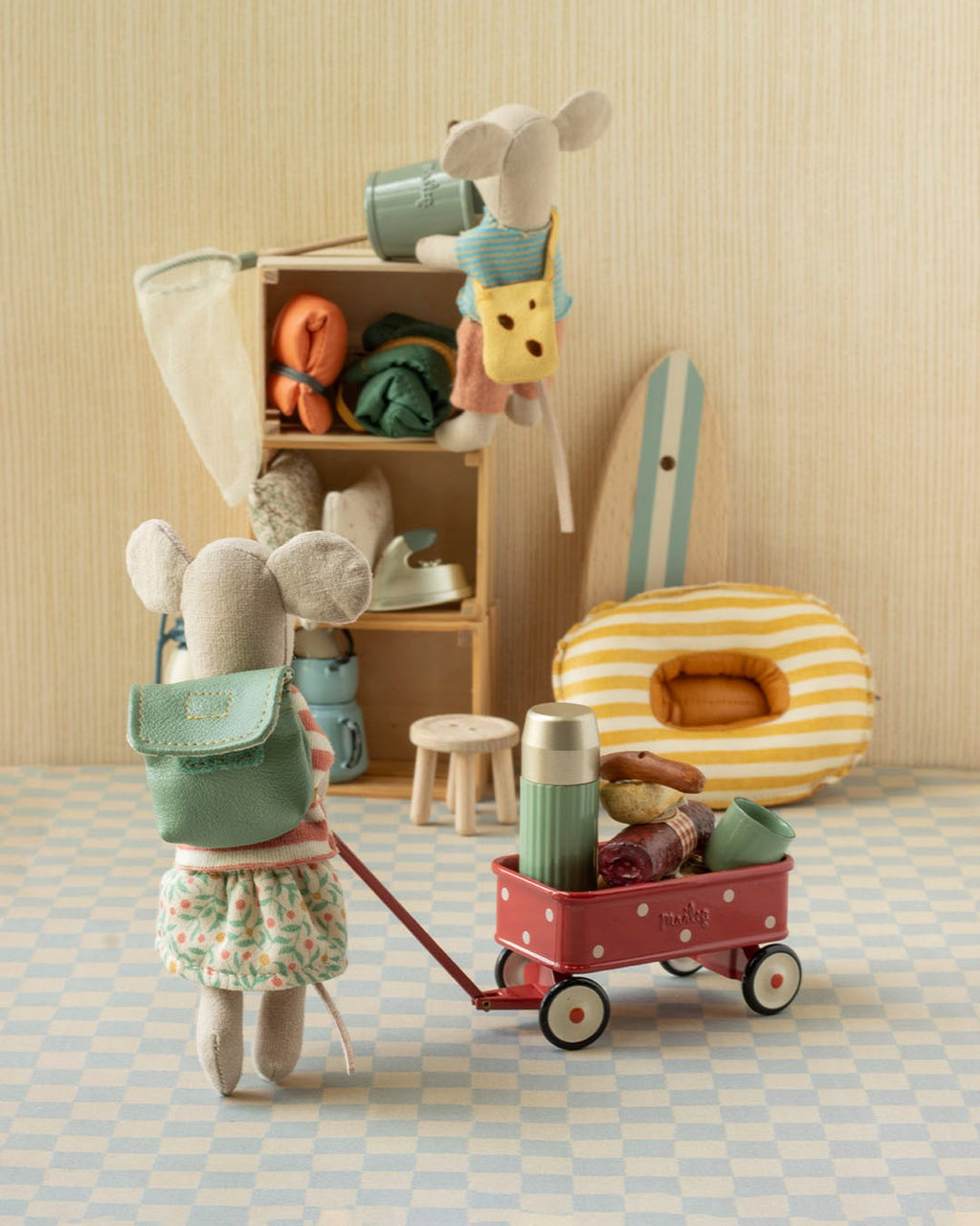 Maileg Wagon, Mouse - Red