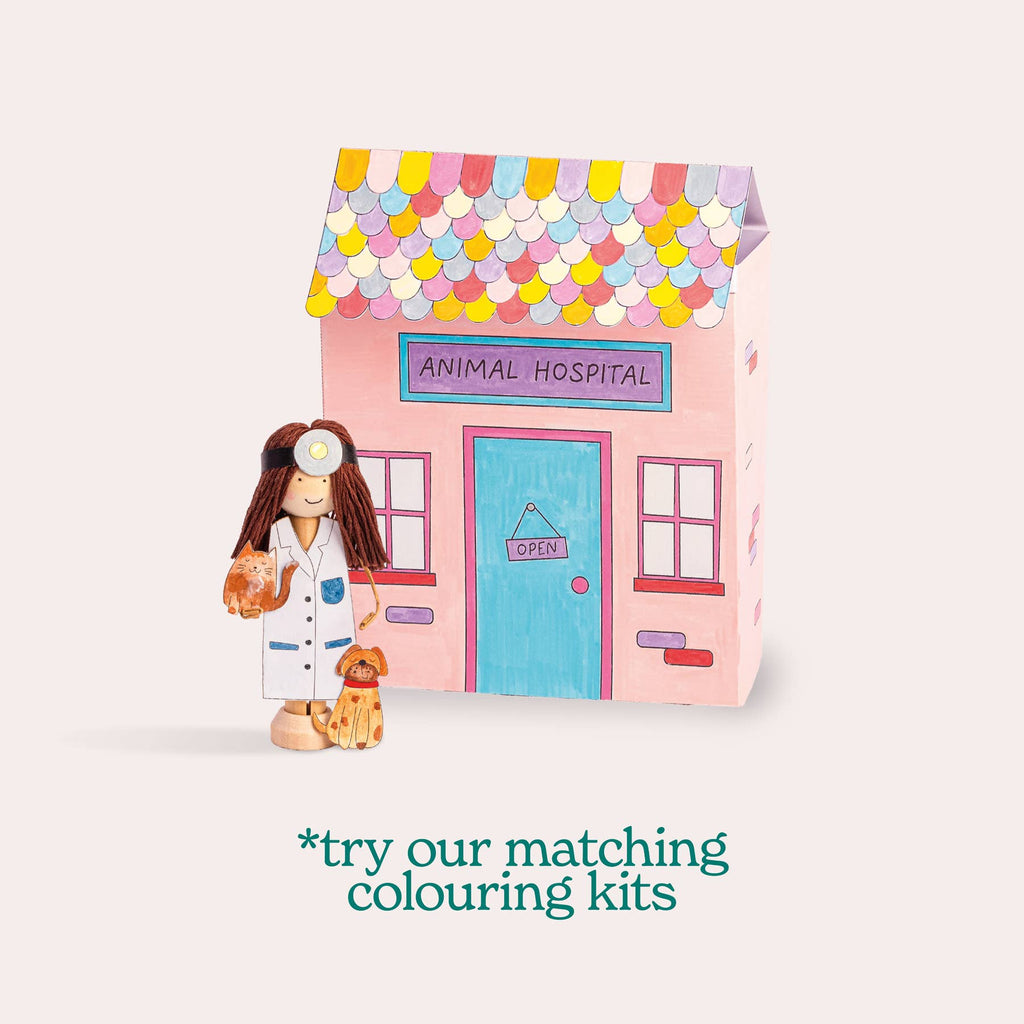 Make Your Own Vet Craft Kit - Wooden Painting Gift Set