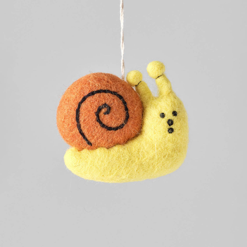 Snail Hanging Felt Ornament
