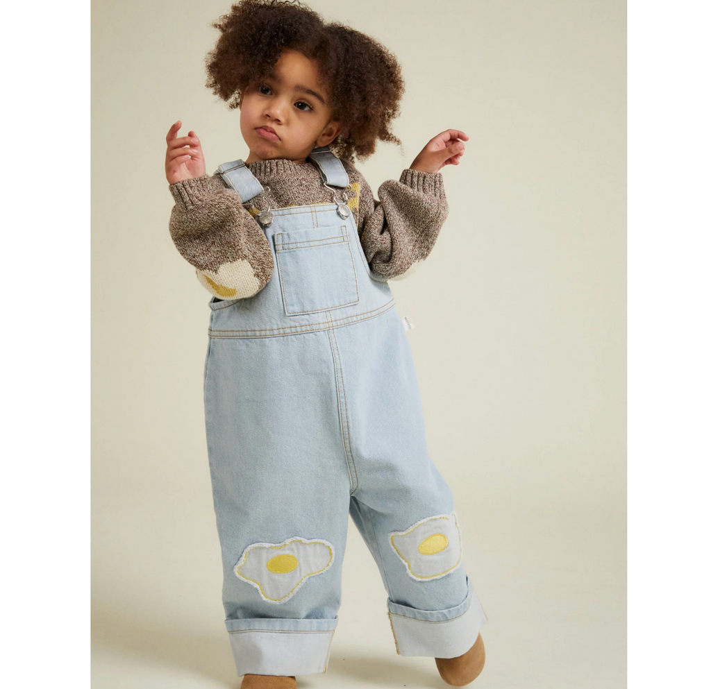Claude & Co Blythe Egg Patch Denim Dungaree