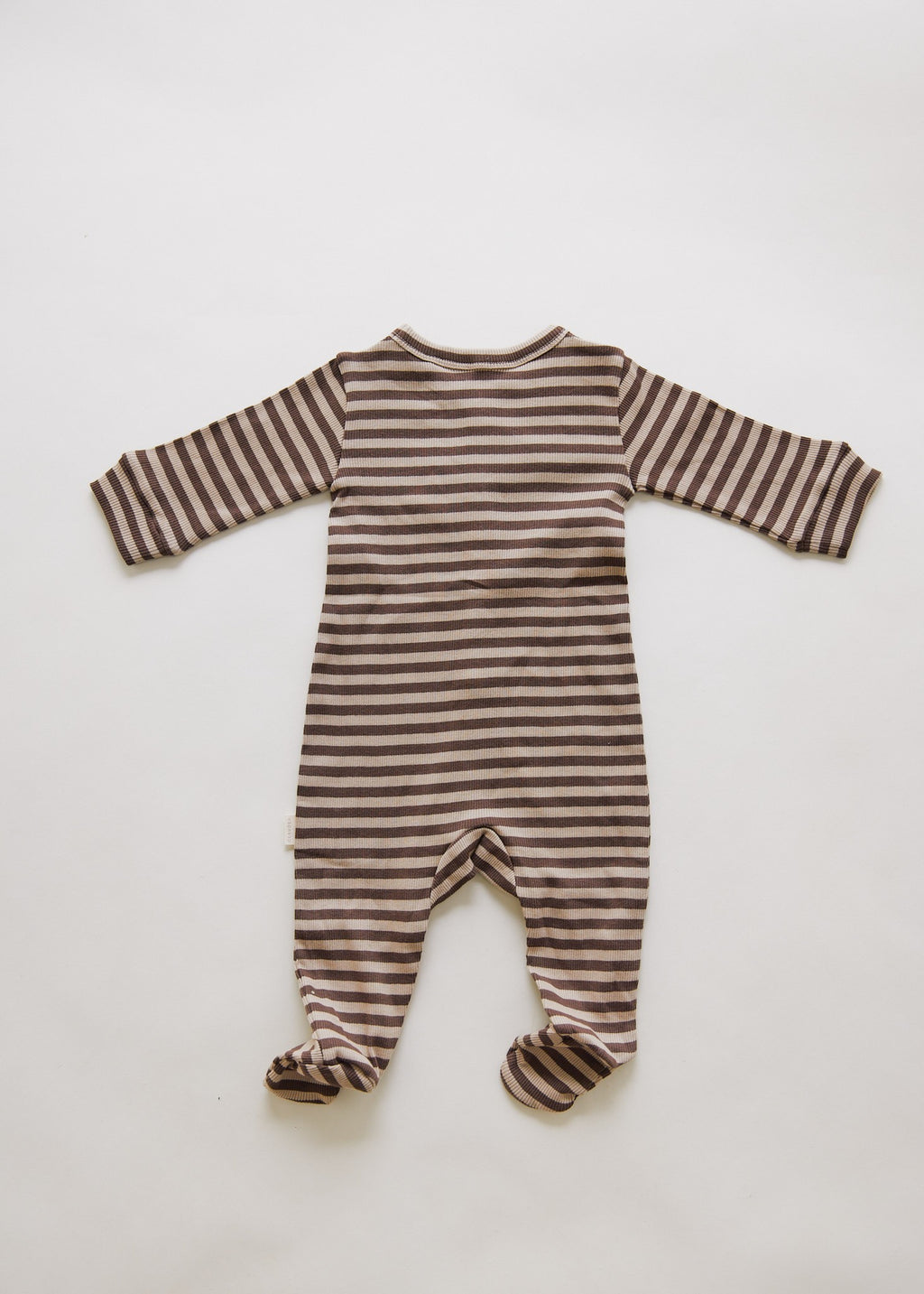 Claude & Co Milking It Acorn Stripe Onesie