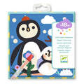 Djeco Peekaboo Baby Animals Magic Colouring Set