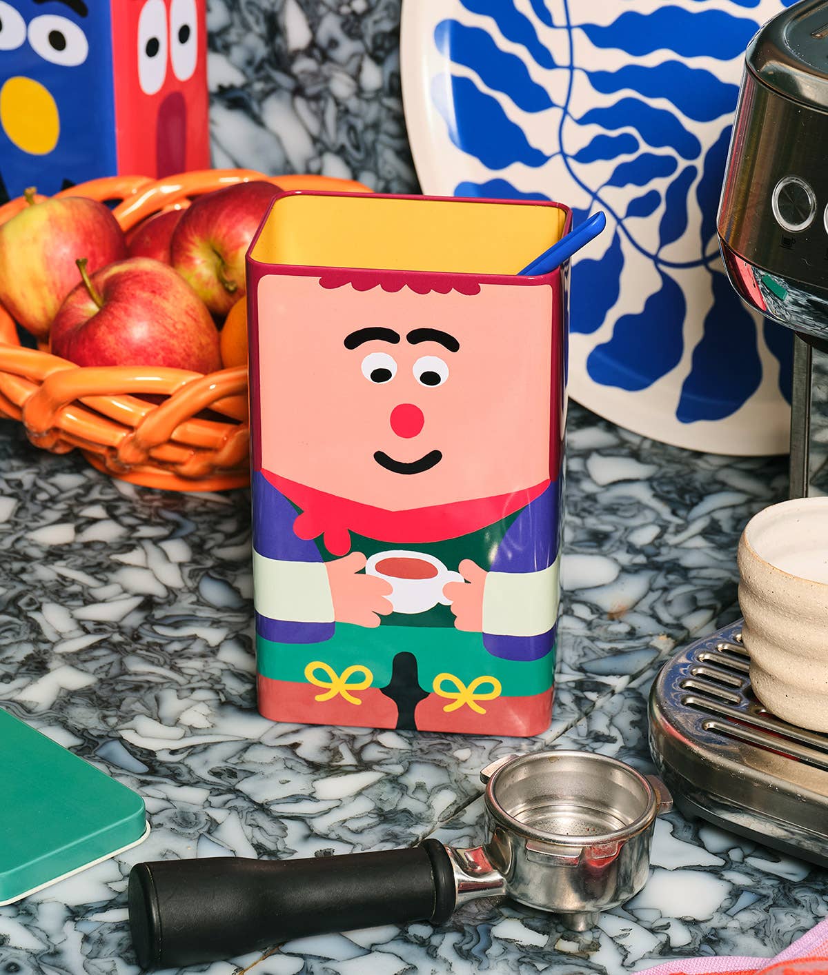 Wrap - Lil Guy and Coffee, Coffee Storage Tin