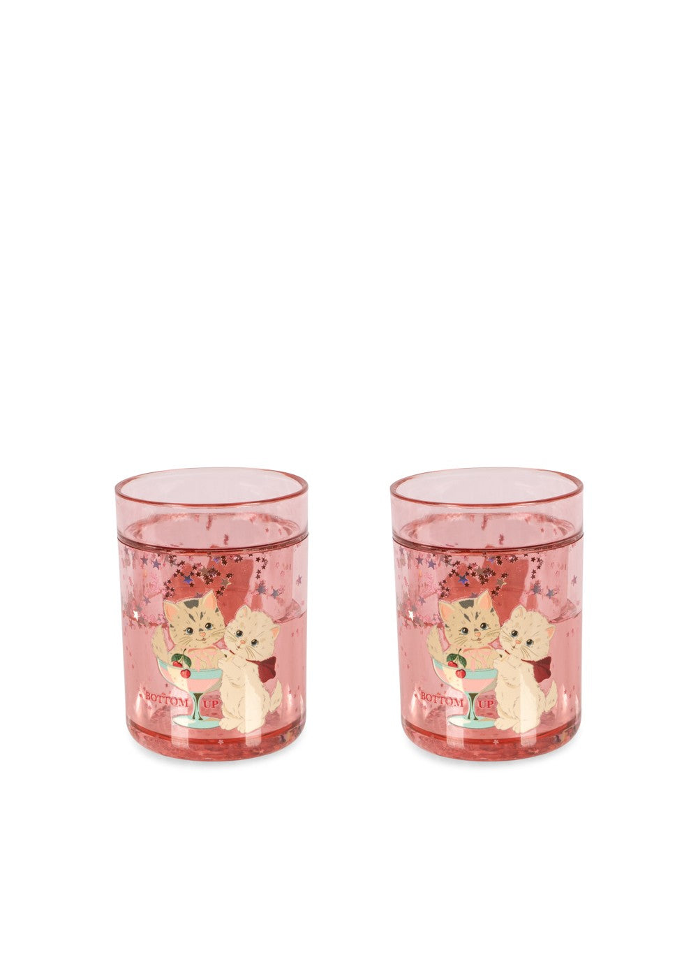 Konges Sløjd 2 Pack Glitter Cups - Rose Cat