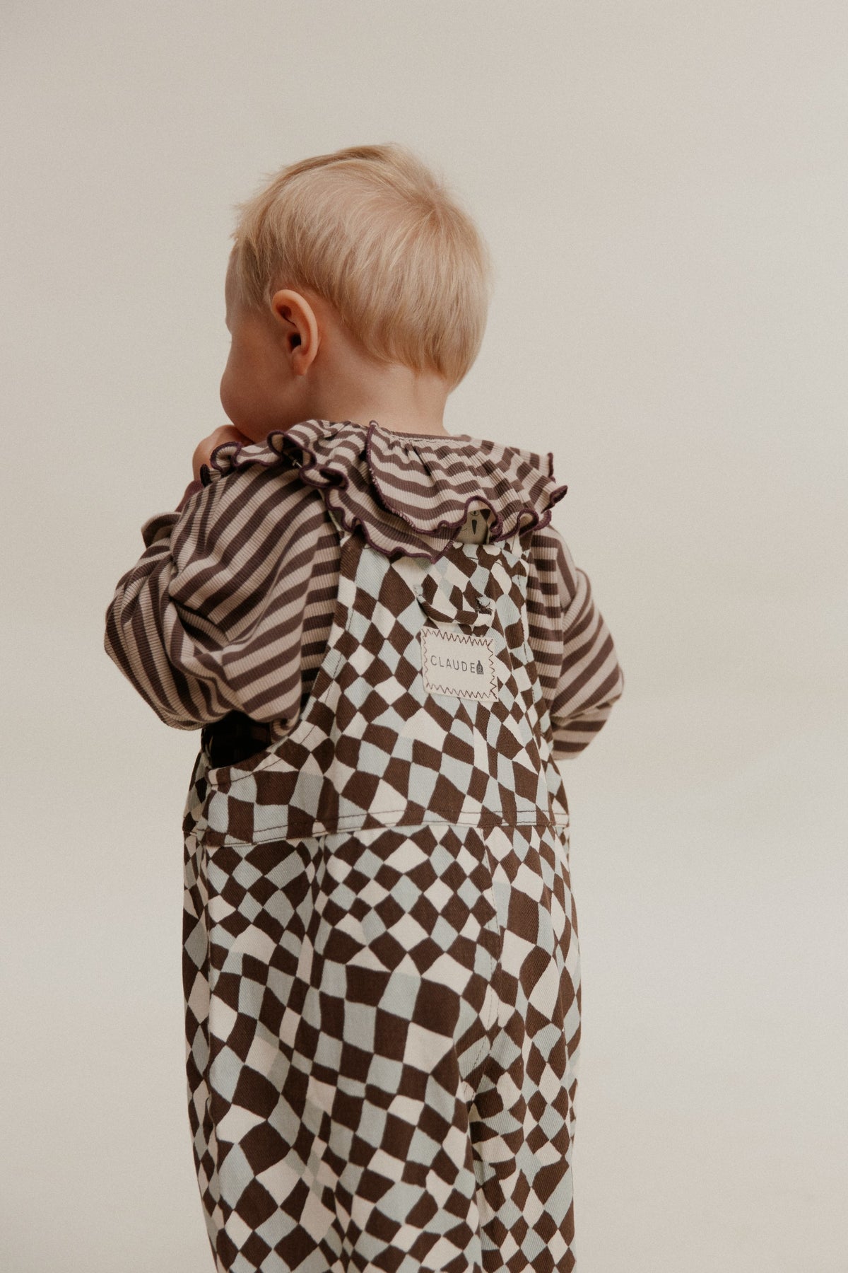 Claude & Co Blythe Warped Checkerboard Dungaree