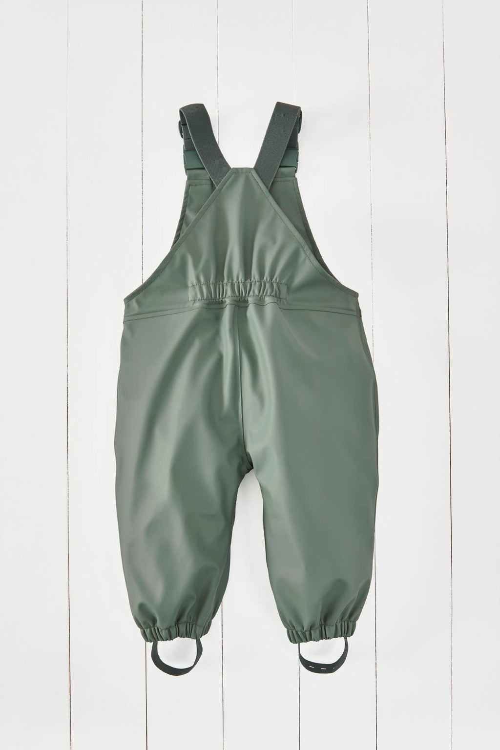 Grass & Air Khaki Kids Waterproof Rain Dungarees