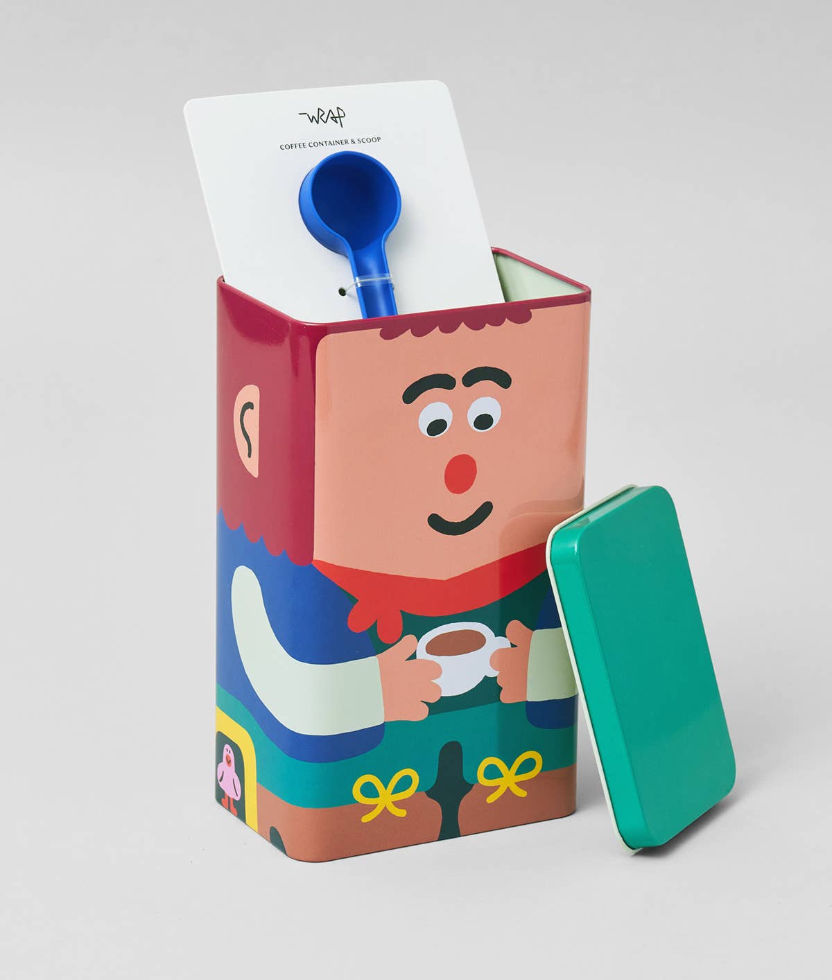 Wrap - Lil Guy and Coffee, Coffee Storage Tin