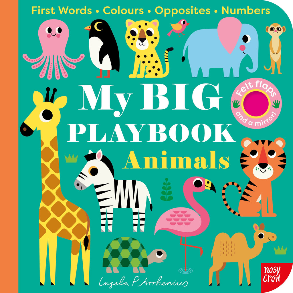 MY BIG PLAYBOOK: ANIMALS (FELT FLAPS) (BOARD)