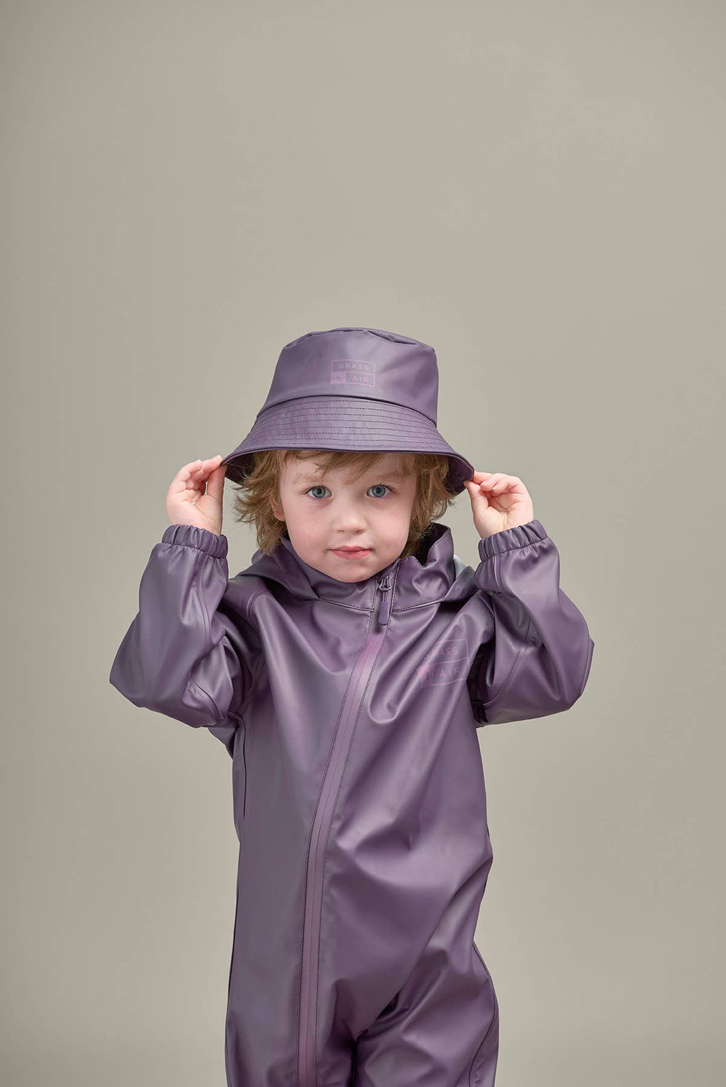 Grass & Air Amethyst Purple Kids Bucket Hat