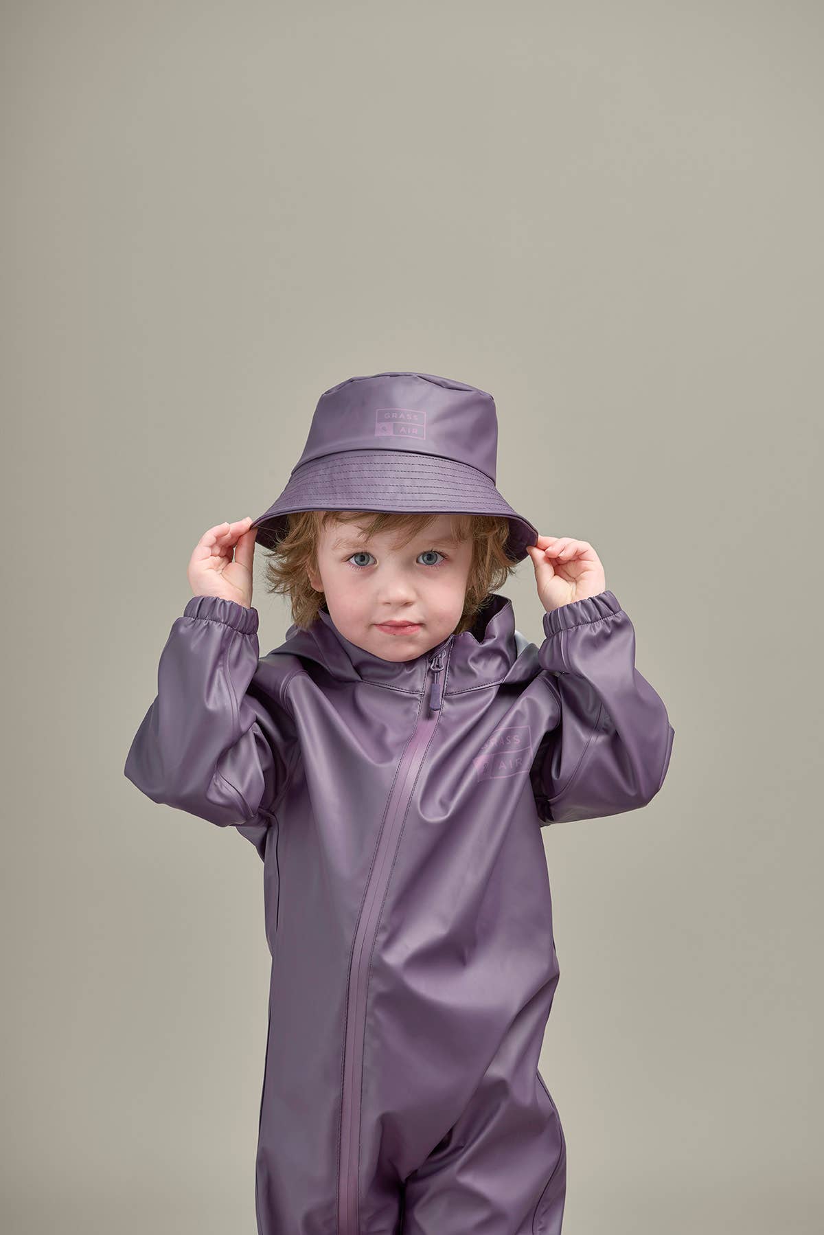 Grass & Air Amethyst Purple Kids Bucket Hat